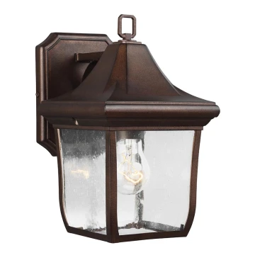 Feiss - Āra sienas lampa OAKMONT 1xE27/60W/230V IP44 bronzas