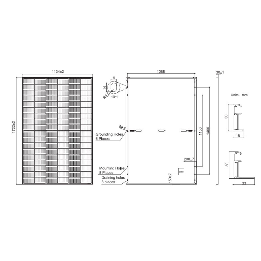 Fotoelektriskais saules enerģijas panelis JA SOLAR 405Wp melns ietvars IP68 Half Cut