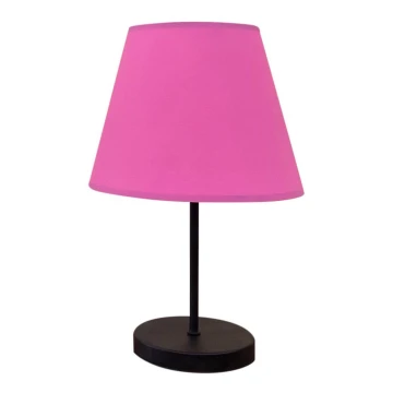 Galda lampa 1xE27/60W/230V rozā/melna