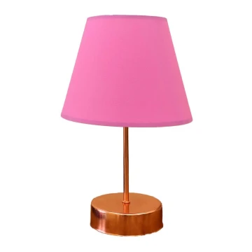Galda lampa 1xE27/60W/230V rozā/varš