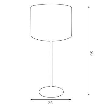 Galda lampa ARDEN 1xE27/60W/230V d. 25 cm violeta/zelta