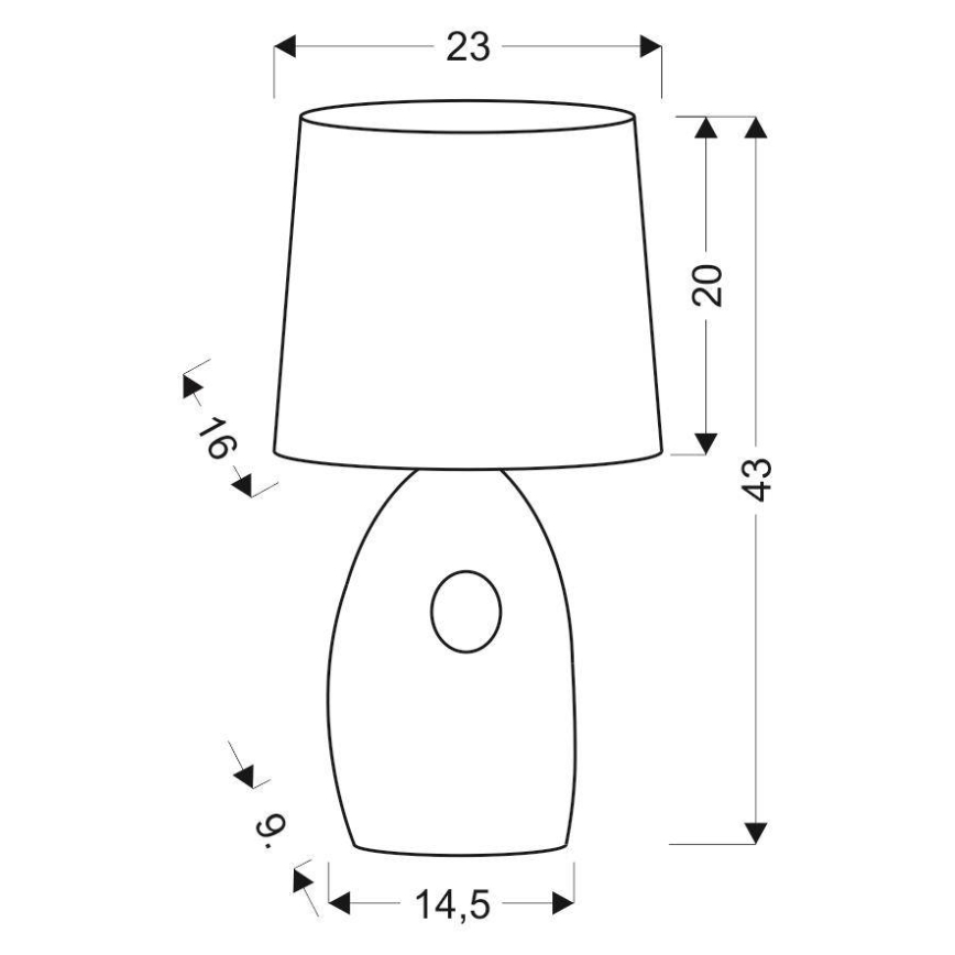 Galda lampa HIERRO 1xE27/60W/230V melna/zelta