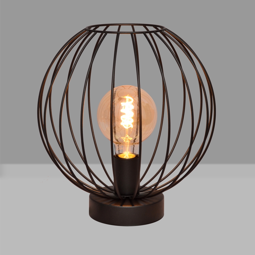 Galda lampa MERCURE 1xE27/60W/230V melna