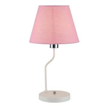 Galda lampa YORK 1xE14/60W/230V rozā/balta