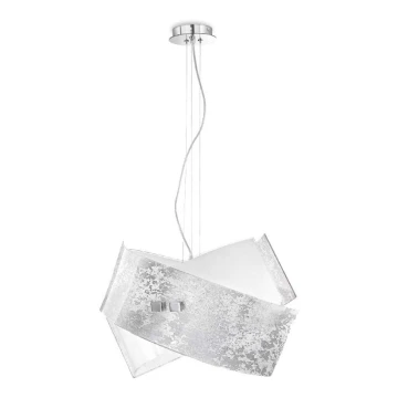 Gea Luce CAMILLA S G arg - Lustra ar auklu CAMILLA 2xE27/70W/230V sudraba