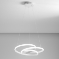 Gea Luce DIVA S P BIANCO - LED Aptumšojama lustra ar auklu DIVA LED/43W/230V balta
