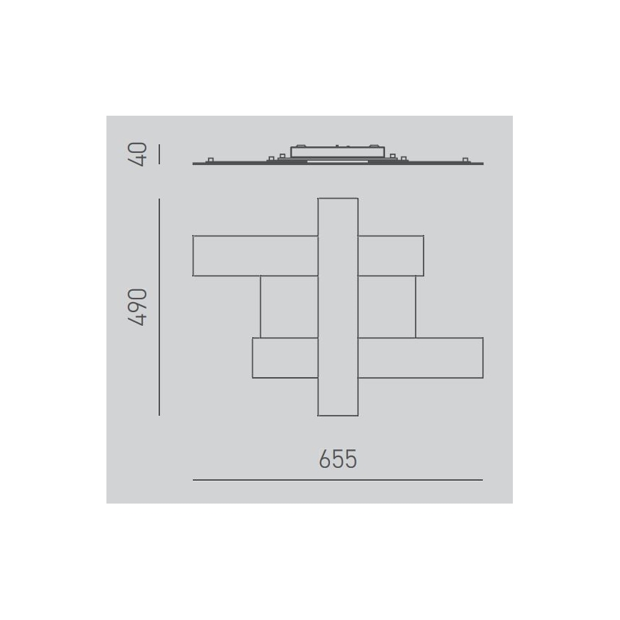 Gea Luce DOHA P P B - LED Griestu lampa DOHA LED/30W/230V 65,5 cm balta