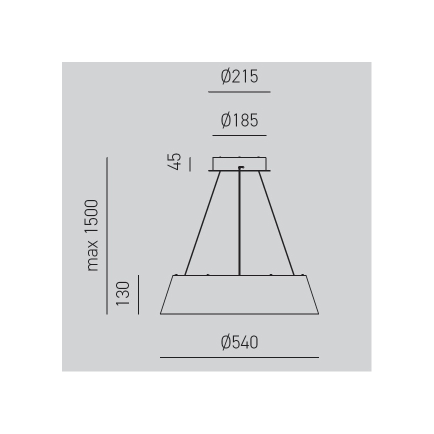 Gea Luce JULIETTE S N - LED Aptumšojama lustra ar auklu JULIETTE LED/50W/230V melna/zelta