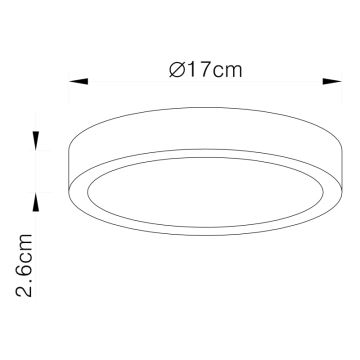 Globo - LED Aptumšojama griestu lampa LED/22W/230V