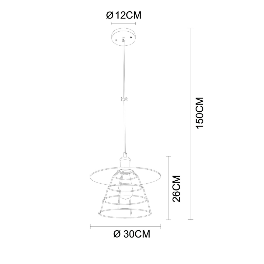 Globo - Lustra ar auklu 1xE27/60W/230V