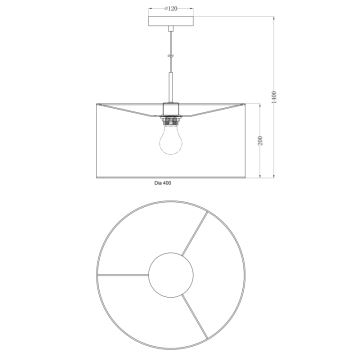 Globo - Lustra ar auklu 1xE27/60W/230V