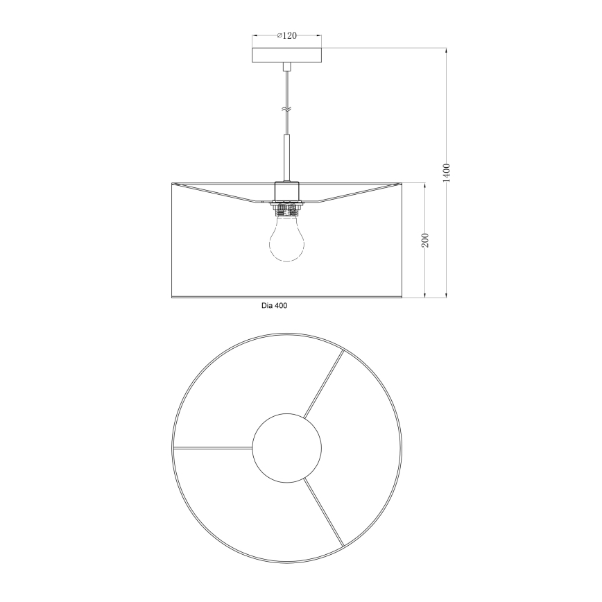 Globo - Lustra 1xE27/60W/230V