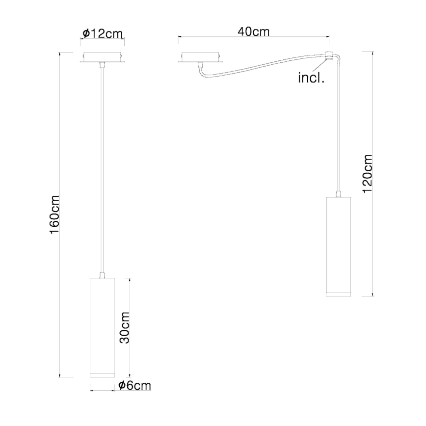 Globo - Lustra ar auklu 1xE27/60W/230V melnkoka