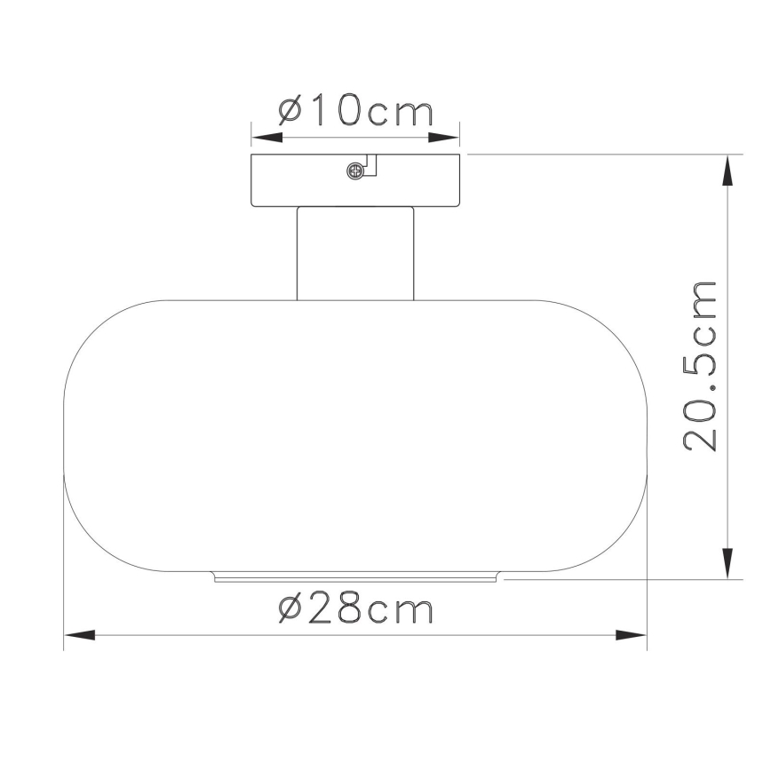 Globo - Virsapmetuma lustra 1xE27/40W/230V pelēka