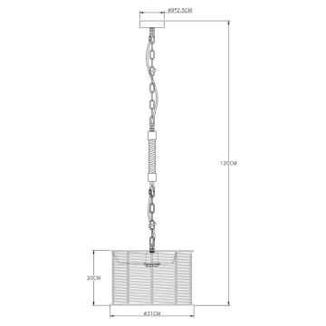 Globo - Lustra uz auklas 1xE27/60W/230V