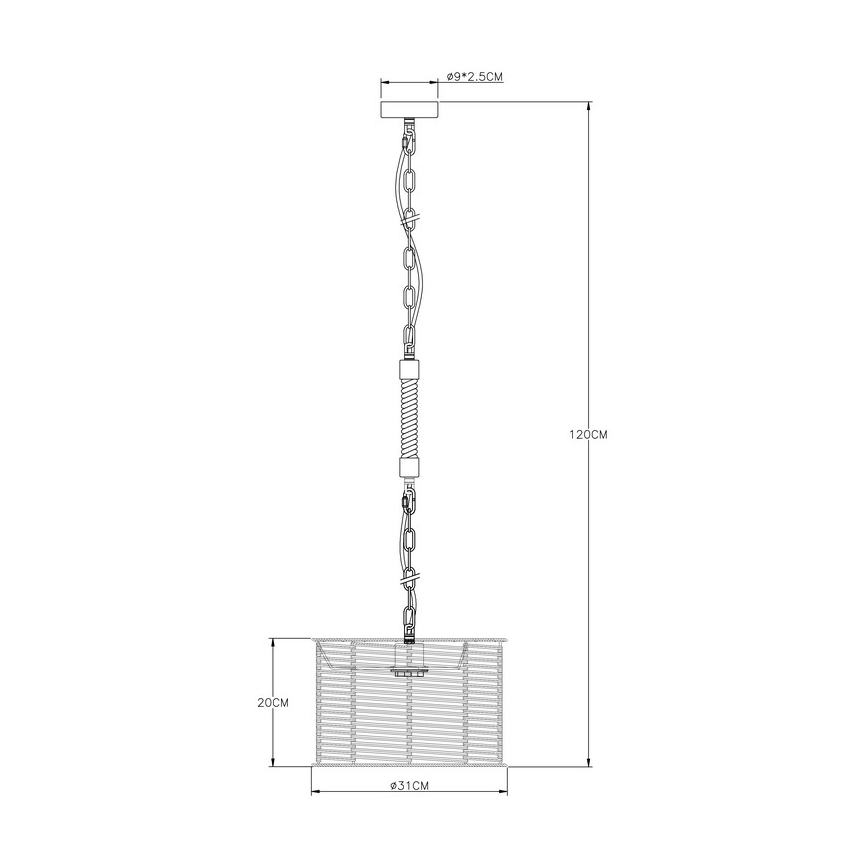 Globo - Lustra uz auklas 1xE27/60W/230V