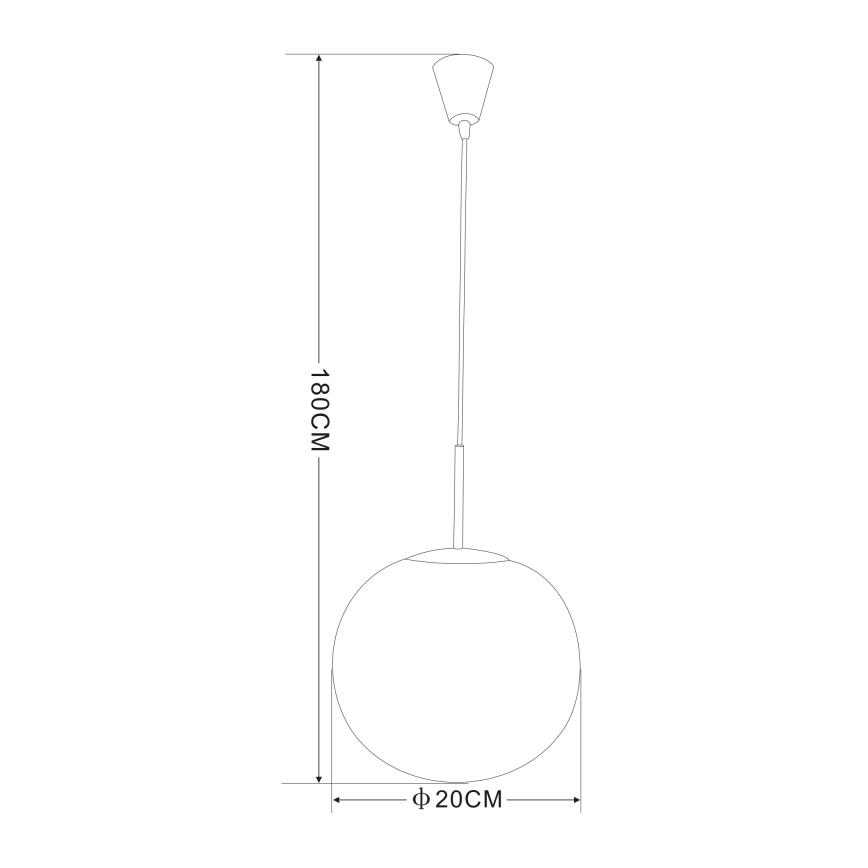 Globo - Lustra ar auklu 1xE27/60W/230V d. 20 cm