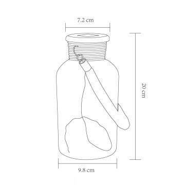 Globo - LED Saules enerģijas lampa LED/0,6W/3,2V IP44