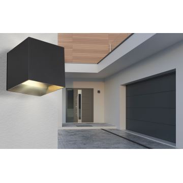 Globo - LED Āra sienas lampa 2xLED/3W/230V IP44 melna