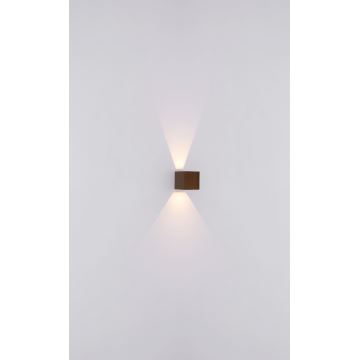 Globo - LED Āra sienas lampa 2xLED/3W/230V IP44 brūna
