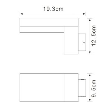 Globo - LED Āra sienas gaismeklis LED/9W/230V IP44