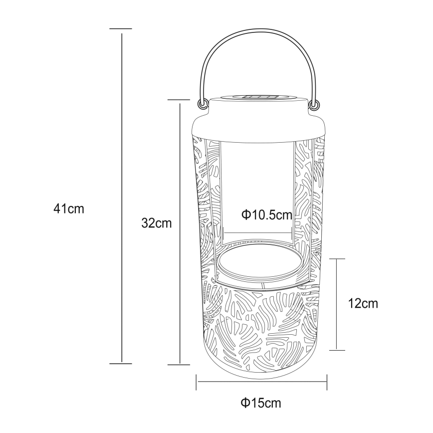 Globo - LED Saules enerģijas lampa LED/0,06W/3V 3000K IP44