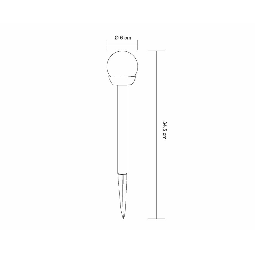 Globo - KOMPLEKTS 3x LED Saules enerģijas lampa LED/1,2V IP44