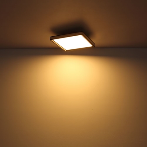 Globo - LED Griestu lampa LED/12W/230V 30x30 cm melna/balta
