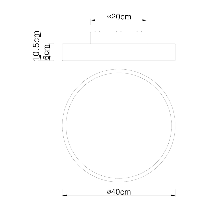 Globo - LED aptumšojams griestu gaismeklis LED/24W/230V + tālvadības pults