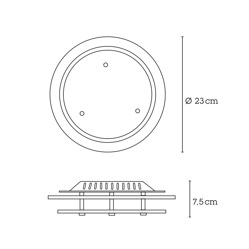 Globo - Griestu lampa 1xE27/60W/230V