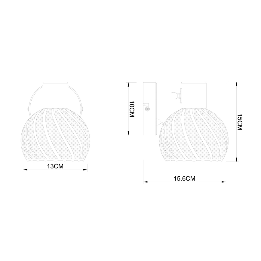 Globo - Sienas lampa 1xE27/40W/230V