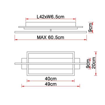 Globo - LED Griestu lampa LED/28W/230V