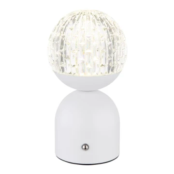 Globo - LED Aptumšojama skārienvadāma galda lampa LED/2W/5V 2700/4000/65000K 1800 mAh balta