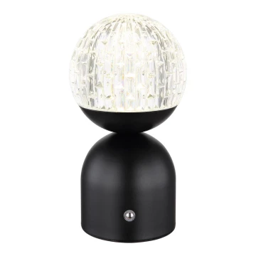 Globo - LED Aptumšojama skārienvadāma galda lampa LED/2W/5V 2700/4000/6500K 1800 mAh melna