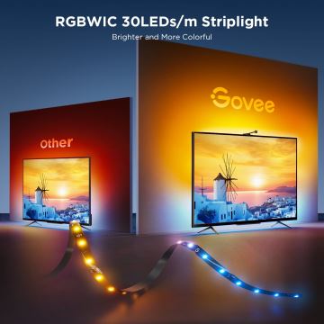 Govee - Backlight 3S Netflix TV 55-65" SMART LED aizmugurējais apgaismojums RGBICW Wi-Fi + tālvadības pults