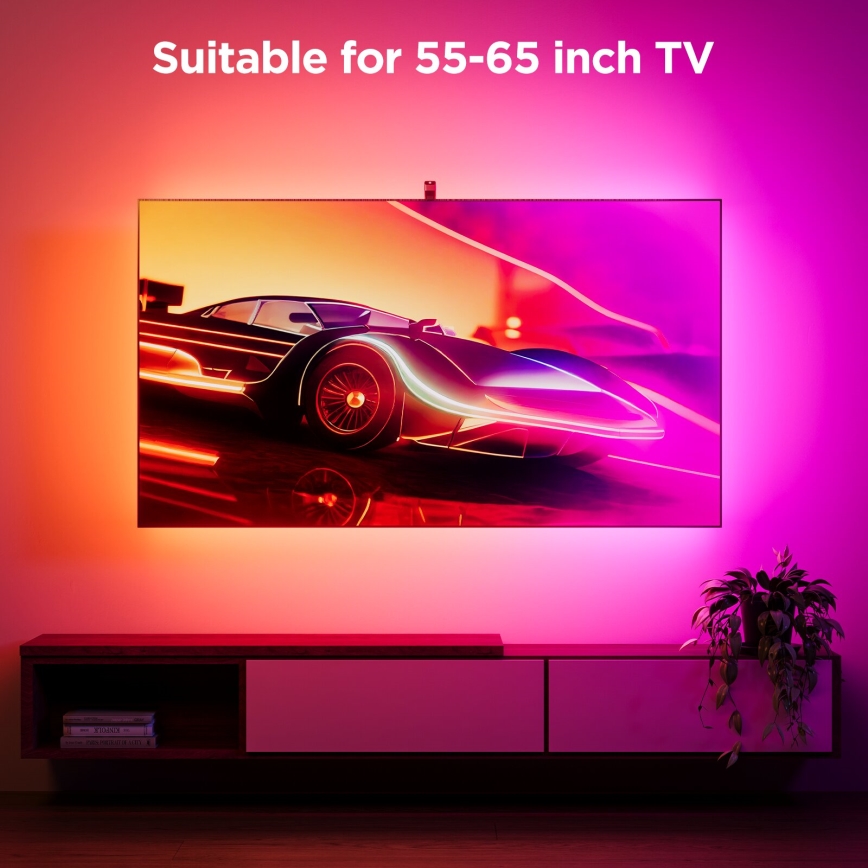 Govee - Backlight 3S Netflix TV 55-65" SMART LED aizmugurējais apgaismojums RGBICW Wi-Fi + tālvadības pults