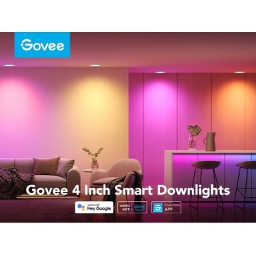 Govee - KOMPLEKTS 2x LED RGBWW Iegremdējama lampa LED/11W/230V Smart 2700-6500K