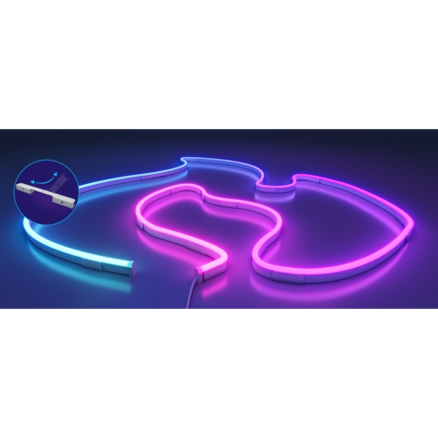 Govee - Neon 2 MATTER salokāma LED josla 3m RGBIC Wi-Fi IP67