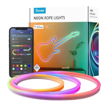 Govee - Neon SMART salokāma LED josla - RGBIC - 3m Wi-Fi IP67