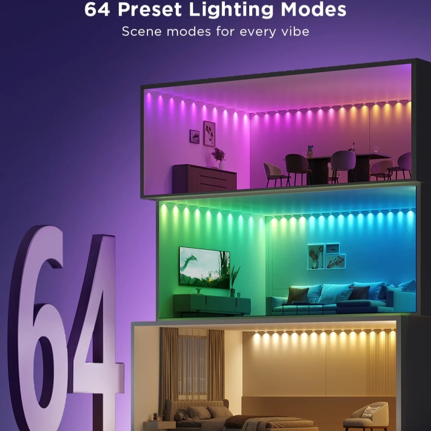 Govee - RGBIC LED Aukla Downlights 3m Wi-Fi