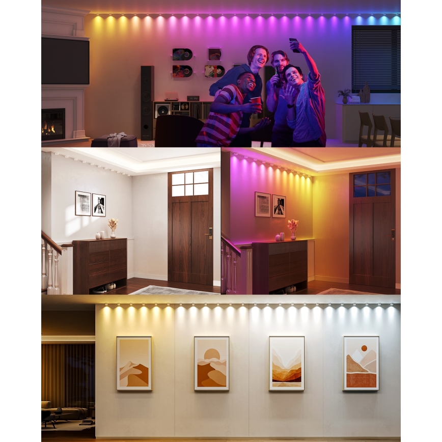 Govee - RGBIC LED Aukla Downlights 5m Wi-Fi