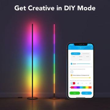 Govee - RGBICW Viedā stūra grīdas stāvlampaWi-Fi