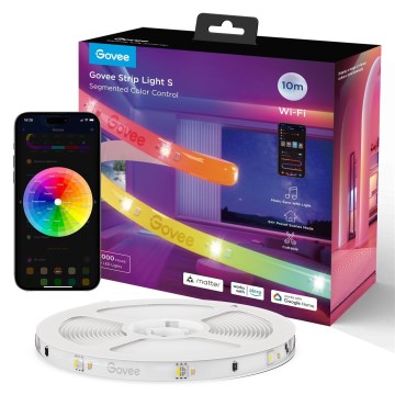 Govee - Wi-Fi RGBICW Smart PRO LED josla 10m MATTER - īpaši izturīga