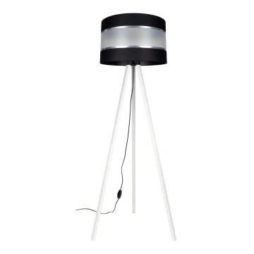 Grīdas stāvlampa CORAL 1xE27/60W/230V balta/melna/hroma