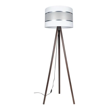 Grīdas stāvlampa CORAL 1xE27/60W/230V brūna/balta/hroma