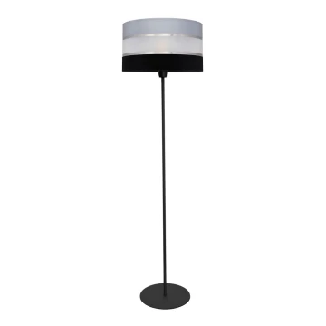 Grīdas stāvlampa HELEN 1xE27/60W/230V melna/pelēka/sudraba