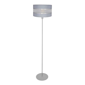 Grīdas stāvlampa HELEN 1xE27/60W/230V pelēka/sudraba