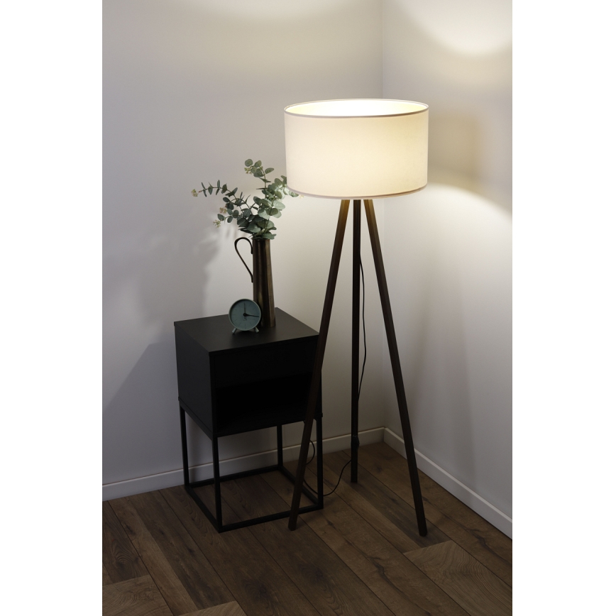 Grīdas stāvlampa STANDART 1xE27/60W/230V krēmkrāsa/brūna