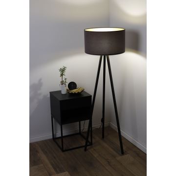 Grīdas stāvlampa STANDART 1xE27/60W/230V pelēka/venge