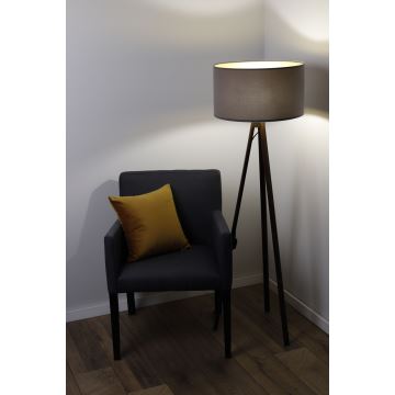 Grīdas stāvlampa STANDART 1xE27/60W/230V pelēka/venge